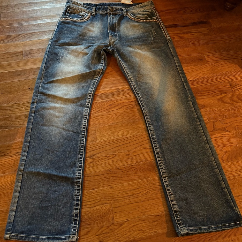 GS115 Jeans Size Bruce Slim Fit 36 X 33, EUC